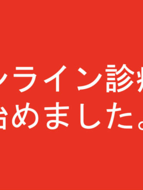 オンライン（インターネット、スマホより利用可能）診療を行なっています。